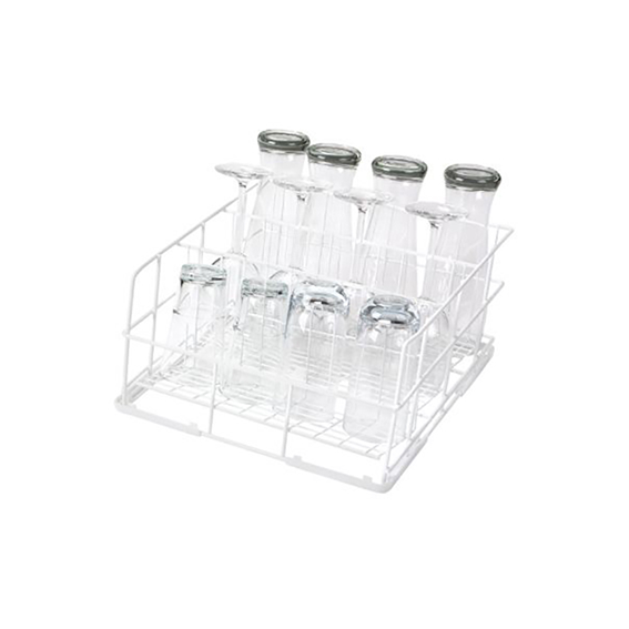 Gläserkorb Draht 400 mm mit 3 Reihen